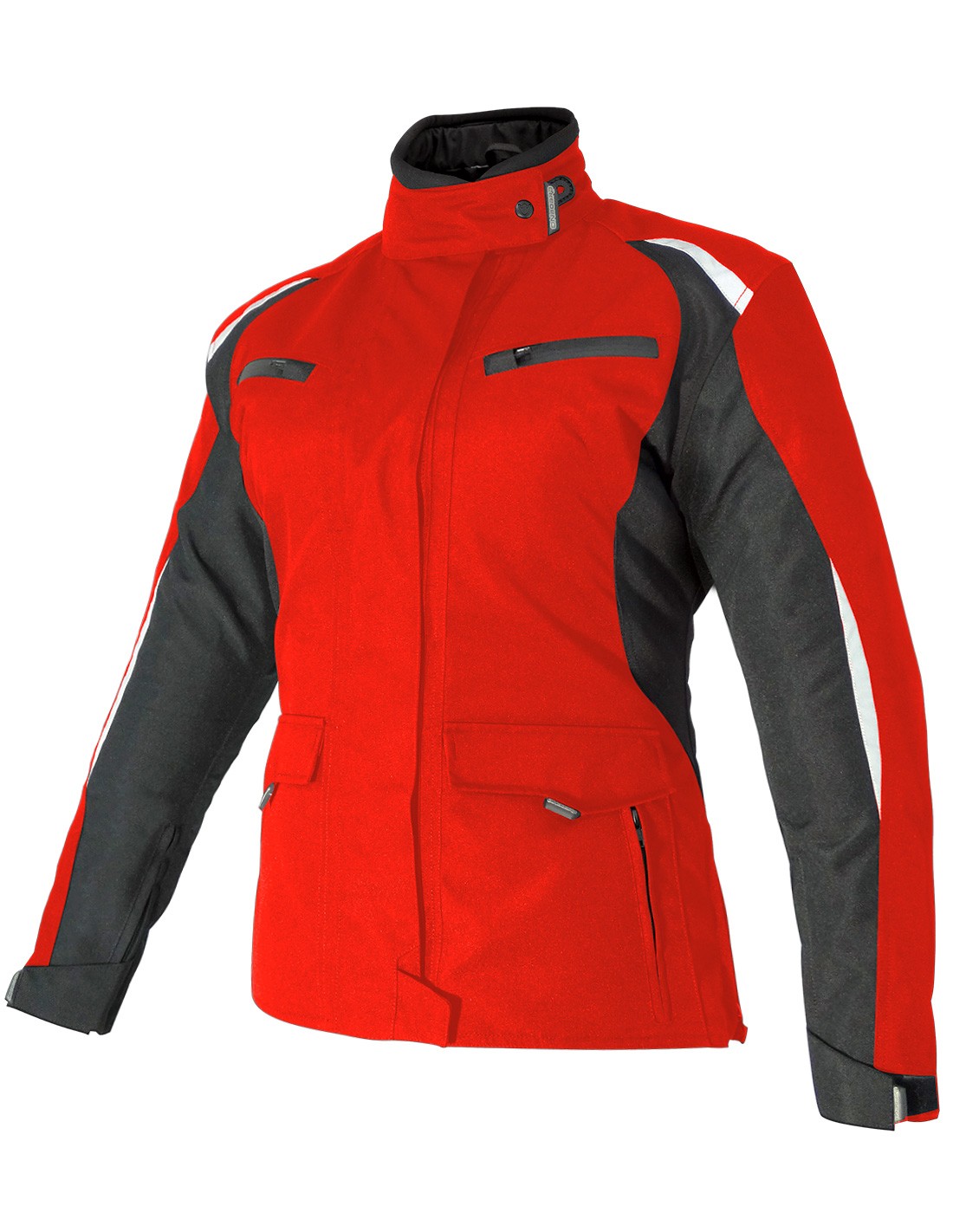 Imitación vertical Múltiple Comprar chaqueta moto mujer ON BOARD Angie roja