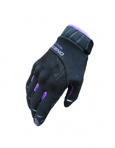 OXYGEN lady gloves black and violet