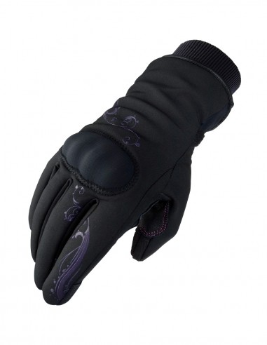Lady Softshell Gloves AMY CE Black / Pink