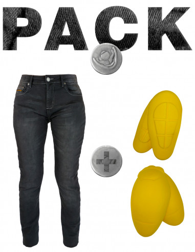PACK ONBOARD CHIC-02 kevlar jeans protectors included